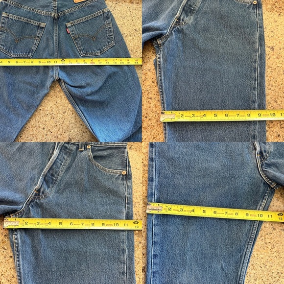 Vintage 501 Levi's button fly Straight Leg Jeans MADE IN USA - Picture 9 of 17